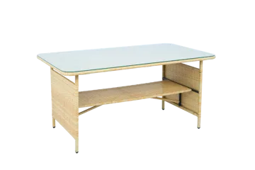 Loungegrupp med bord i beige – 2 stolar & 2-sitssoffa | Gillinge - Utemöbler - Loungemöbler - Soffgrupp utomhus