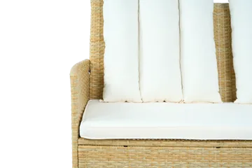 Loungegrupp med bord i beige – 2 stolar & 2-sitssoffa | Gillinge - Utemöbler - Loungemöbler - Soffgrupp utomhus