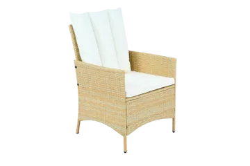 Loungegrupp med bord i beige – 2 stolar & 2-sitssoffa | Gillinge - Utemöbler - Loungemöbler - Soffgrupp utomhus
