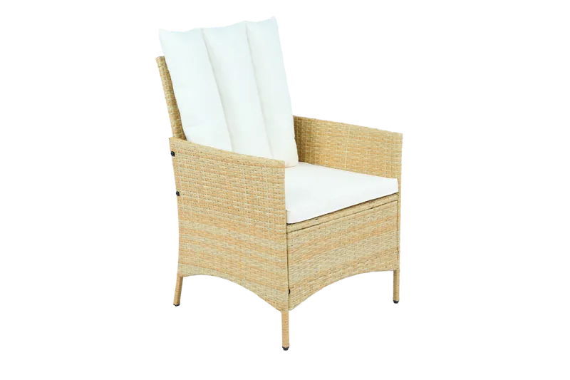 Loungegrupp med bord i beige – 2 stolar & 2-sitssoffa | Gillinge - Utemöbler - Loungemöbler - Soffgrupp utomhus