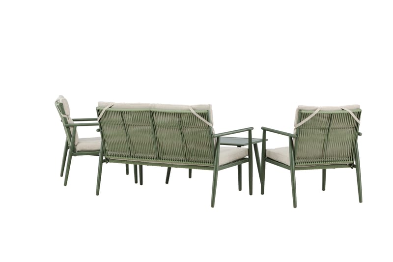 Mazzaro Soffgrupp Utomhus 4-sits - Grön/Beige - Utemöbler - Loungemöbler - Soffgrupp utomhus