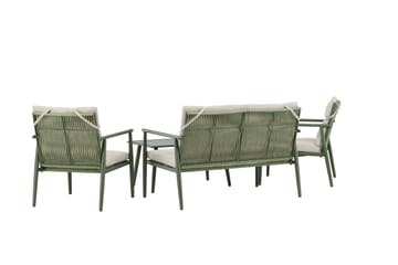 Mazzaro Soffgrupp Utomhus 4-sits - Grön/Beige - Utemöbler - Loungemöbler - Soffgrupp utomhus