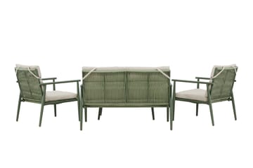 Mazzaro Soffgrupp Utomhus 4-sits - Grön/Beige - Utemöbler - Loungemöbler - Soffgrupp utomhus