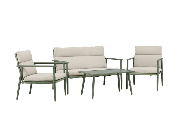 Mazzaro Soffgrupp Utomhus 4-sits - Grön/Beige - Utemöbler - Loungemöbler - Soffgrupp utomhus