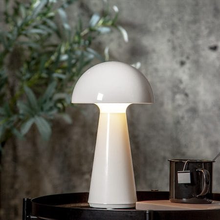 Mushroom Bordslampa 16 cm - vit - Trädgård & spabad - Utemiljö - Altan & terrass - Altanbelysning