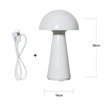 Mushroom Bordslampa 16 cm - vit - Trädgård & spabad - Utemiljö - Altan & terrass - Altanbelysning