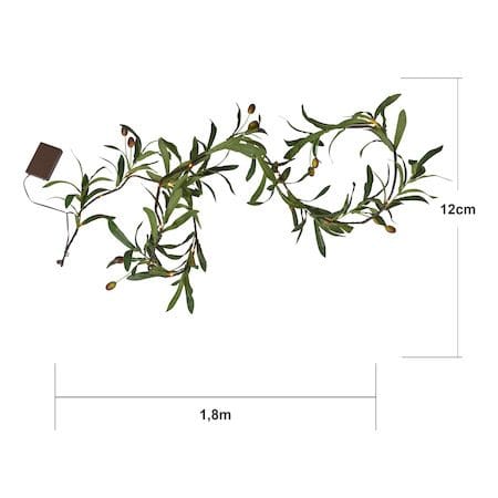 Olivec Girland - grön med brun kabel - Trädgård & spabad - Utemiljö - Altan & terrass - Altanbelysning