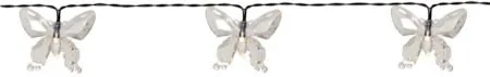 Papillon Solcellsslinga, transparent