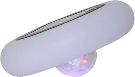 Pool light Solcellsdekoration 19 cm, vit med flerfärgat ljus