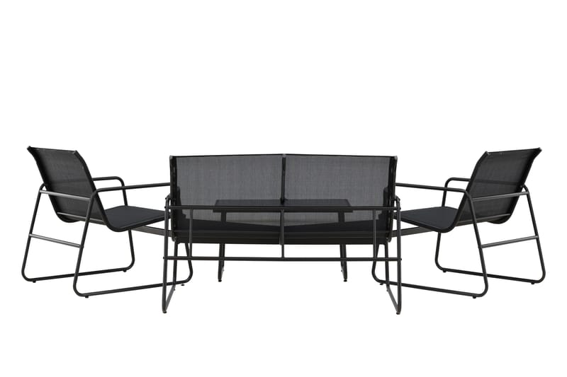 Scopello Soffgrupp Utomhus 4-sits - Svart - Utemöbler - Loungemöbler - Soffgrupp utomhus