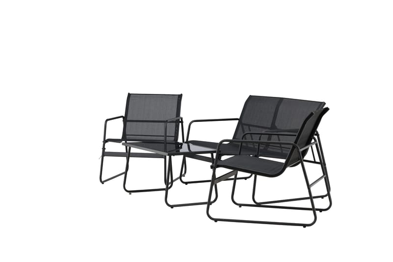 Scopello Soffgrupp Utomhus 4-sits - Svart - Utemöbler - Loungemöbler - Soffgrupp utomhus