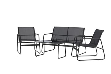 Scopello Soffgrupp Utomhus 4-sits - Svart - Utemöbler - Loungemöbler - Soffgrupp utomhus