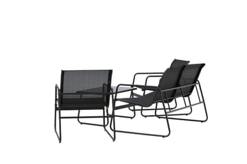 Scopello Soffgrupp Utomhus 4-sits - Svart - Utemöbler - Loungemöbler - Soffgrupp utomhus