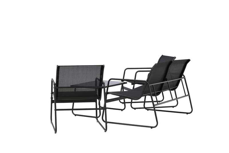 Scopello Soffgrupp Utomhus 4-sits - Svart - Utemöbler - Loungemöbler - Soffgrupp utomhus