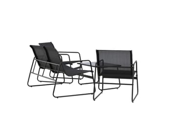 Scopello Soffgrupp Utomhus 4-sits - Svart - Utemöbler - Loungemöbler - Soffgrupp utomhus