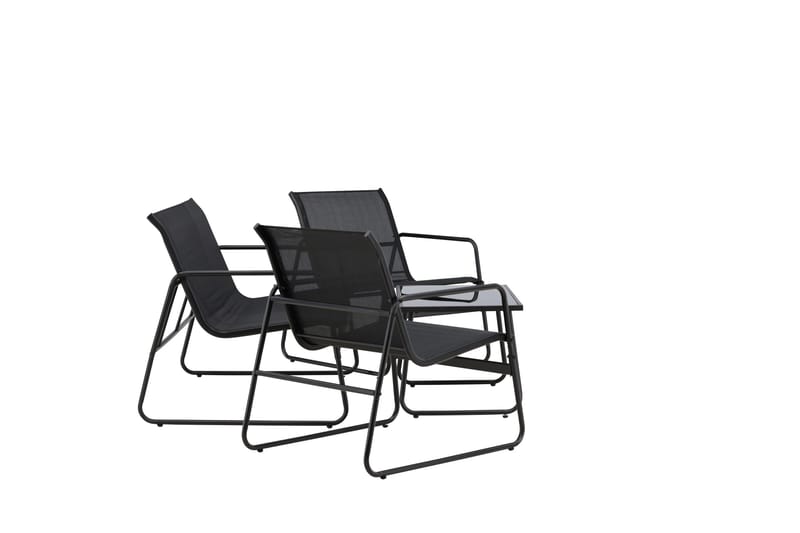 Scopello Soffgrupp Utomhus 4-sits - Svart - Utemöbler - Loungemöbler - Soffgrupp utomhus