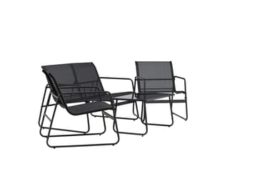 Scopello Soffgrupp Utomhus 4-sits - Svart - Utemöbler - Loungemöbler - Soffgrupp utomhus
