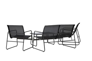 Scopello Soffgrupp Utomhus 4-sits - Svart - Utemöbler - Loungemöbler - Soffgrupp utomhus