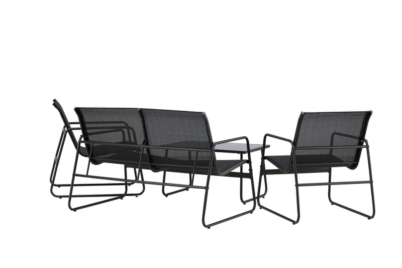 Scopello Soffgrupp Utomhus 4-sits - Svart - Utemöbler - Loungemöbler - Soffgrupp utomhus
