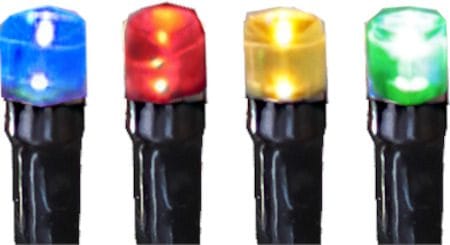 Serie MicroLED Ljusslinga Jul Utomhus 3 m 30 Flerfärgade Ljus - Svart - Trädgård & spabad - Utemiljö - Altan & terrass - Altanbelysning