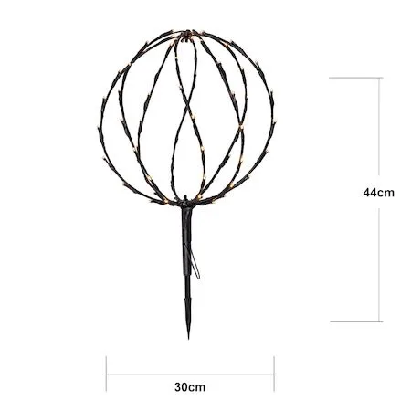 Sphere Utomhusdekoration belysning 30 cm - Svart - Trädgård & spabad - Utemiljö - Altan & terrass - Altanbelysning