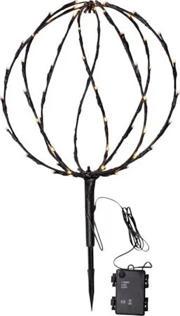 Sphere Utomhusdekoration belysning 30 cm, Svart