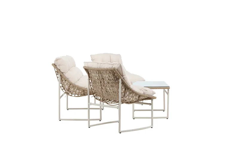 Tina Soffgrupp Utomhus 4-sits - Beige - Utemöbler - Loungemöbler - Soffgrupp utomhus