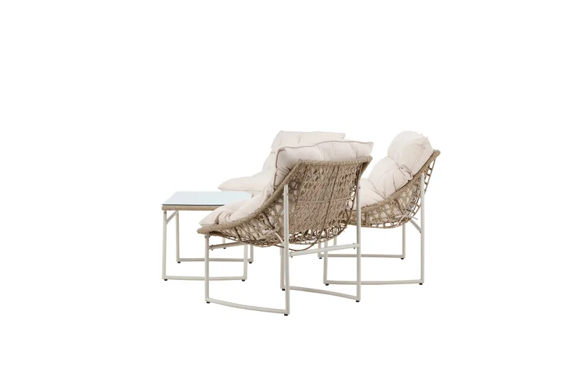 Tina Soffgrupp Utomhus 4-sits - Beige - Utemöbler - Loungemöbler - Soffgrupp utomhus