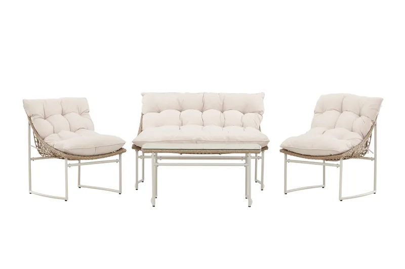 Tina Soffgrupp Utomhus 4-sits, Beige