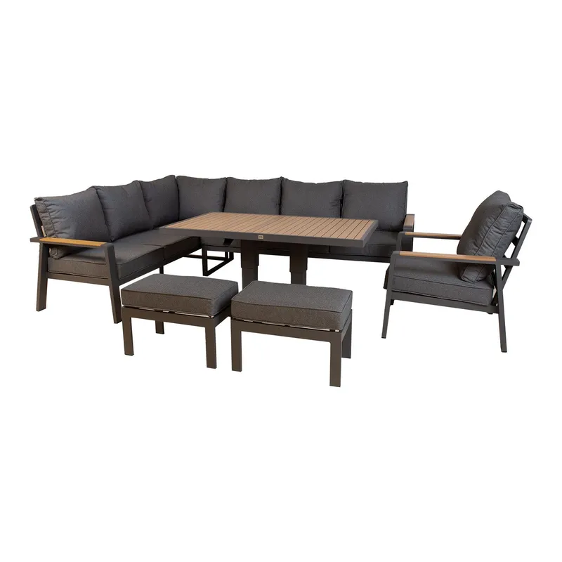 Trädgårdsmöbelset Telor, grå