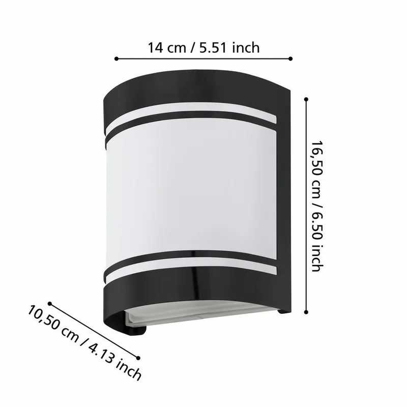 Utvändig vägglampa Cerno - 14 cm - Trädgård & spabad - Utemiljö - Entré - Entrébelysning