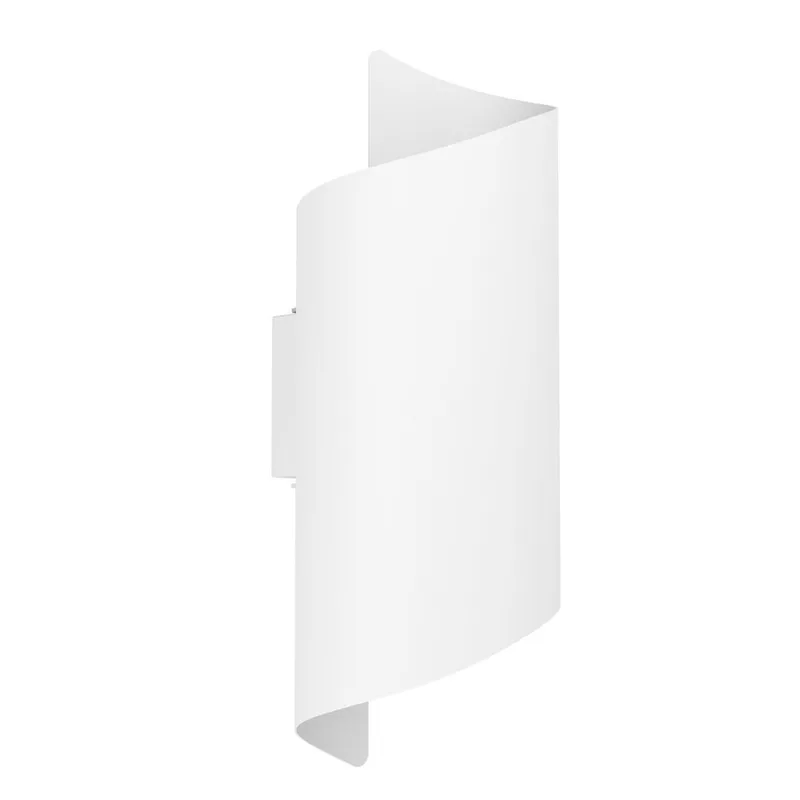 Utvändig vägglampa Montarello, Vit