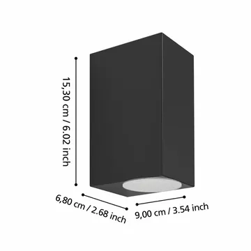 Vägglampa Jabaga med 2 lampor - 15,5 cm - Trädgård & spabad - Utemiljö - Entré - Entrébelysning