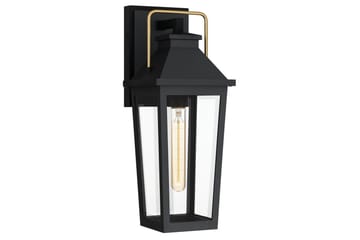 Buckley Quoizel Vägglampa utomhus - Black||Brass - Trädgård & spabad - Utemiljö - Entré - Entrébelysning