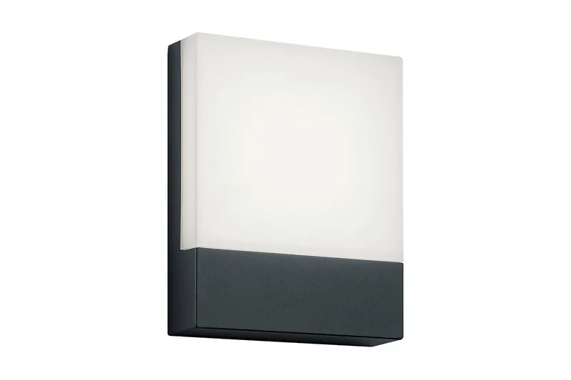 Pecos LED Vägglampa / husnummer antracit, Antracit/Vit