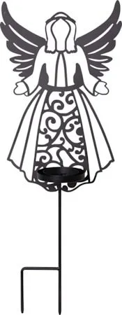 Flamme Deco LED Gravljus 21.5 cm - svart - Trädgård & spabad - Utemiljö - Entré - Entrébelysning
