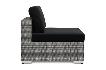 Bahamas Mittmodul utomhus i konstrotting - Grå - Utemöbler - Loungemöbler - Modulsoffa utomhus - Mittmodul utesoffa