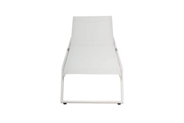 Monaco Solsäng med justerbar rygg i aluminium vit textil - Vit - Utemöbler - Utestol & trädgårdsstol - Solsäng & Solvagnar