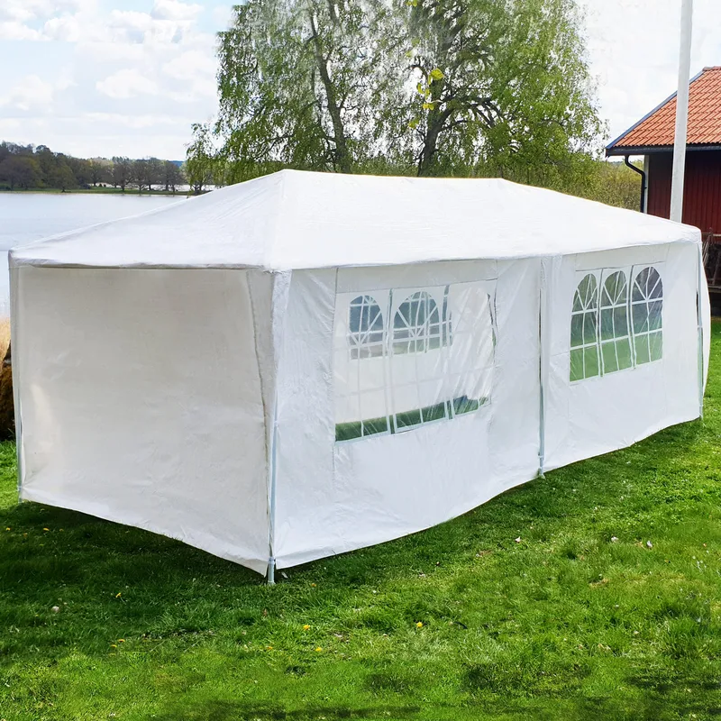 Partytält 3x6m med väggar | Vit - Trädgård & spabad - Utemiljö - Förvaring utomhus - Trädgårdstält & förvaringstält - Partytält