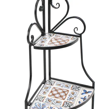 Hylla utomhus Favara 43 cm - Svart/Flerfärgad - Utemöbler - Övrigt utemöbler - Tillbehör utomhus - Hyllor