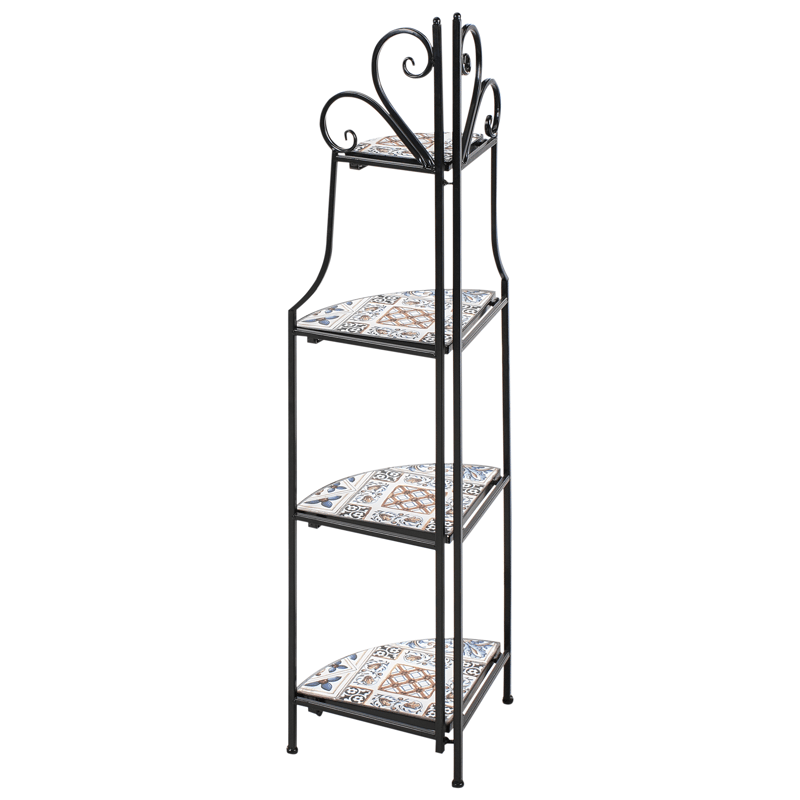 Hylla utomhus Favara 43 cm - Svart/Flerfärgad - Utemöbler - Övrigt utemöbler - Tillbehör utomhus - Hyllor