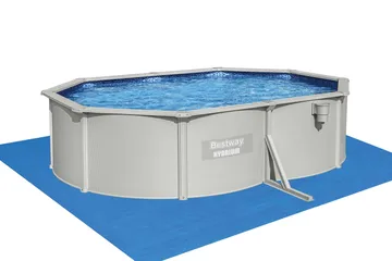 Bestway Stålväggspool Oval 5x3,6 m Hydrium (56586) - Trädgård & spabad - Utomhusbad - Pool - Pool ovan mark