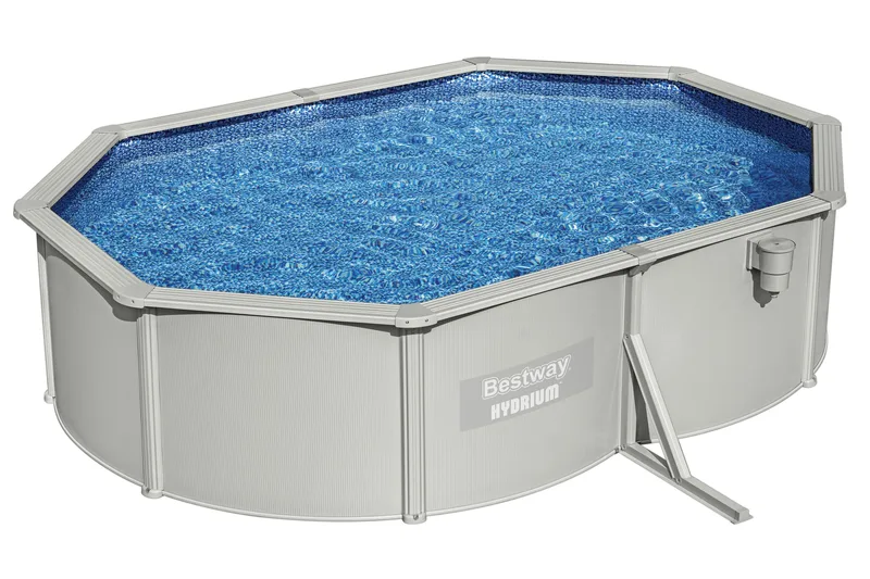 Bestway Stålväggspool Oval 5x3,6 m Hydrium (56586) - Trädgård & spabad - Utomhusbad - Pool - Pool ovan mark