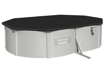 Bestway Stålväggspool Oval 5x3,6 m Hydrium (56586) - Trädgård & spabad - Utomhusbad - Pool - Pool ovan mark