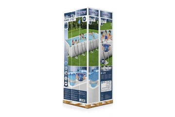 Bestway Power Steel Ovanmarkspool 6,4x2,74m - Grå - Trädgård & spabad - Utomhusbad - Pool - Pool ovan mark