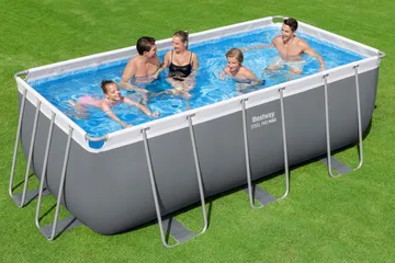 Bestway pool ovan mark 4,1x2m - 122cm djup | Power Steel (56456) - Trädgård & spabad - Utomhusbad - Pool - Pool ovan mark