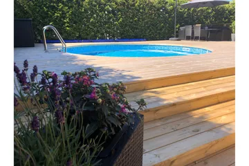 Planet Pool Stålväggspool Premium Rund 3,5x1,5m Inbyggd L:Ca - Planet Pool - Trädgård & spabad - Utomhusbad - Pool - Pool ovan mark