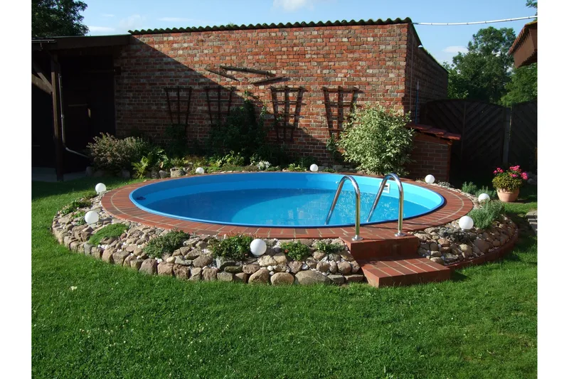 Planet Pool Stålväggspool Premium Rund 3,5x1,5m Inbyggd L:Ca - Planet Pool - Trädgård & spabad - Utomhusbad - Pool - Pool ovan mark