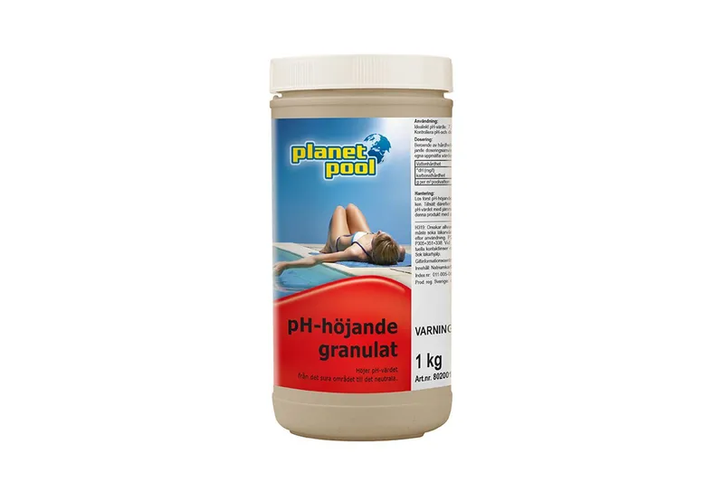 Övrigt friluftsliv Planet Pool Vattenvård Planet Pool Höjer pH Granulat 1 kg