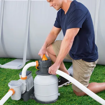 Bestway Flowclear sandfilterpump till ovanmarkpool | 1100-42300 liter - Trädgård & spabad - Utomhusbad - Pool & sparengöring - Sandfilter